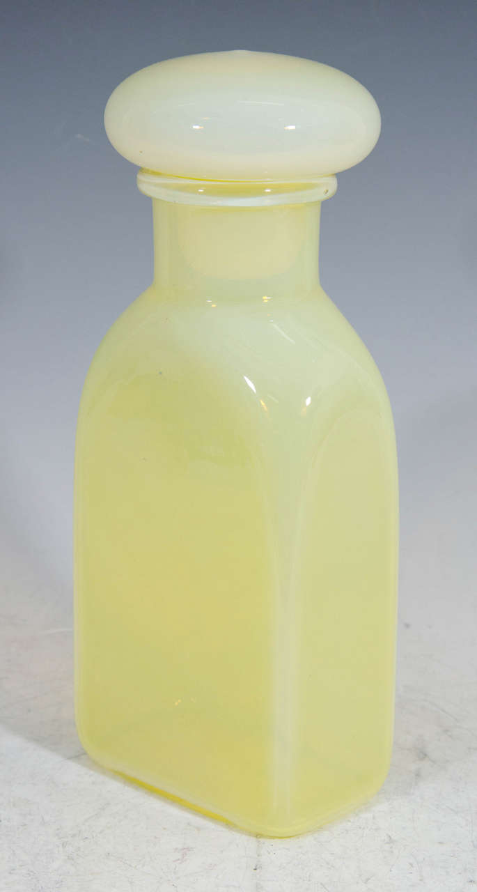Midcentury Murano Glass Bottle with Stopper or Decanter