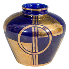 Art Deco Cobalt Blue Sevres Vase