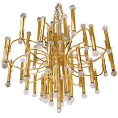 Midcentury Monumental Gaetano Sciolari for Lightolier Chandelier