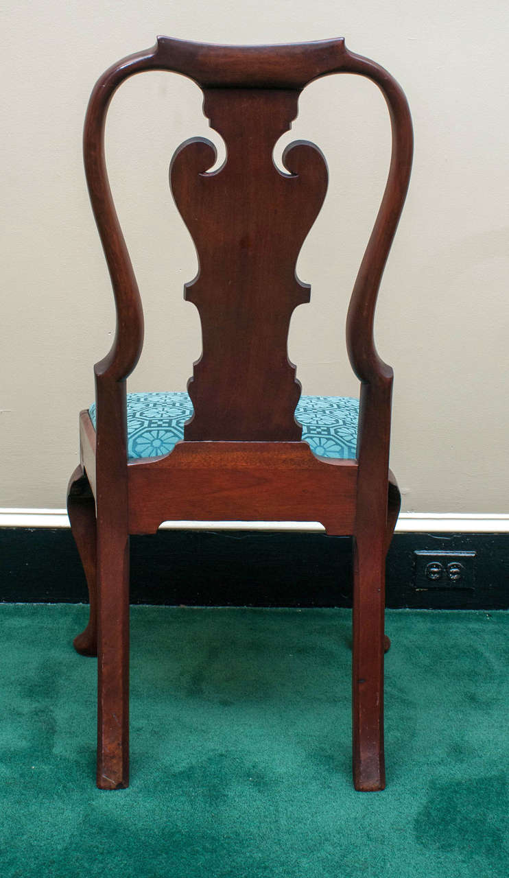 Excellent Pair of Queen Anne Side Chairs 1