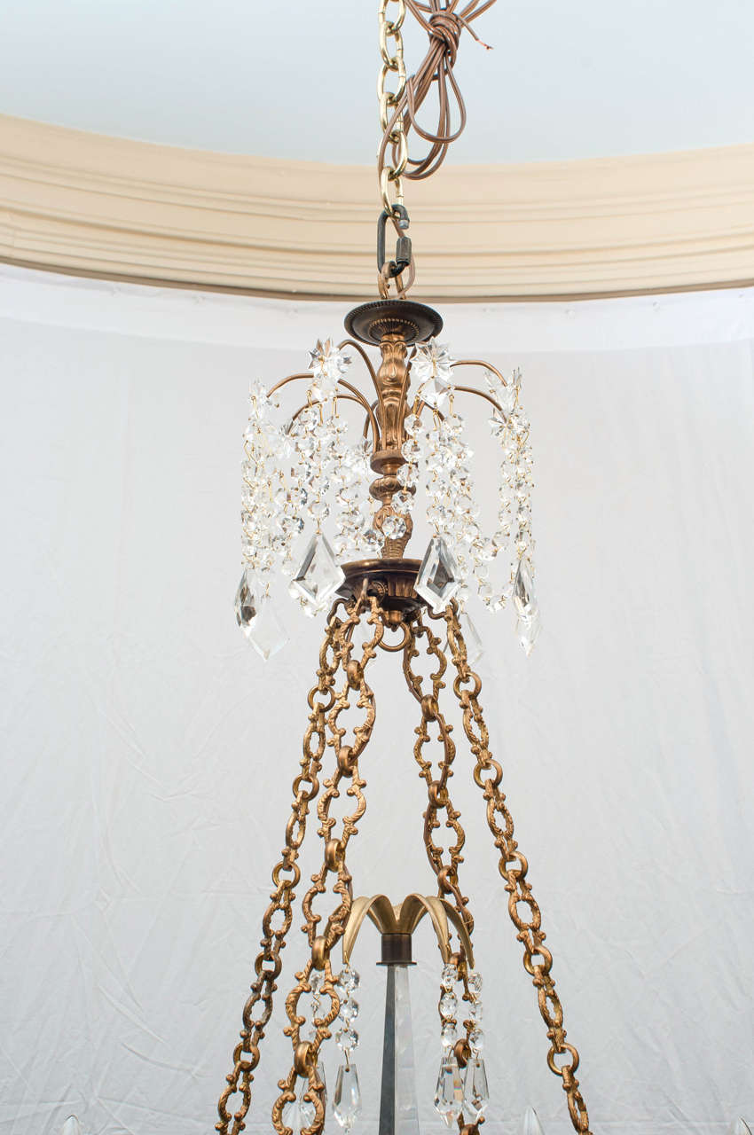 Mid-20th Century Swedish Neoclassical Style Chandelier