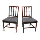 Pair of Hepplewhite-style Side Chairs