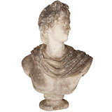 Fine Cast Stone Bust of Apollo Belvedere
