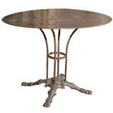 Polished Steel Garden Table