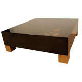 A Square Lacquered 
Gilt Decorated Low Table.
