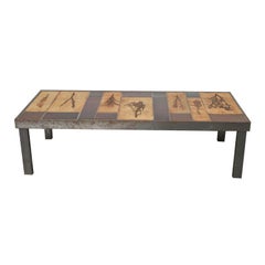 Rectangular "Garrigue" Coffee Table by Roger Capron