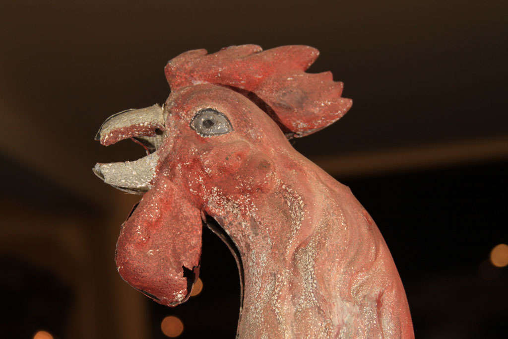 Iron French Rooster Weathervane For Sale