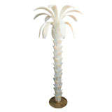 Opalescent Murano glass palm tree form floor lamp