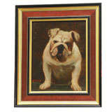 "Bull Dog" by L. Cassidy. Oil on board.