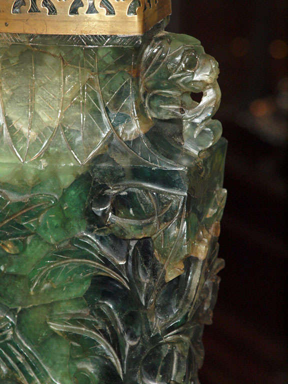 vintage jade lamp
