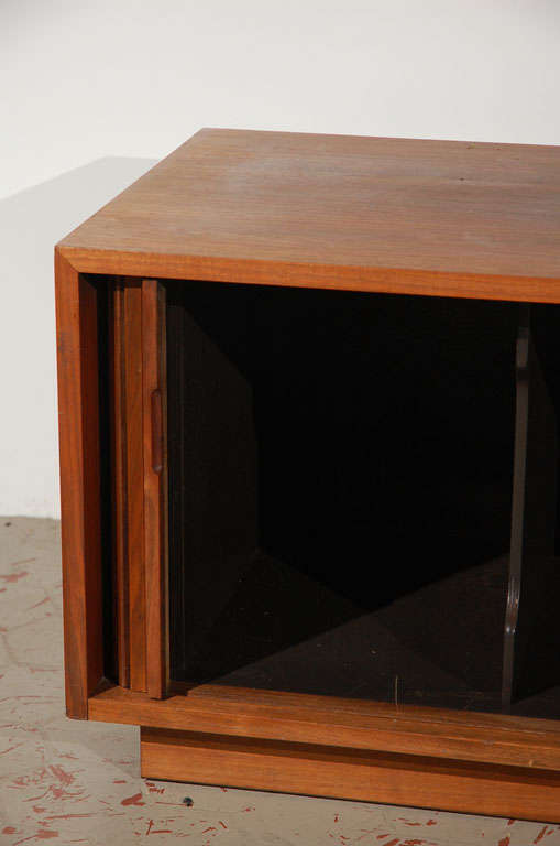 Glenn of California Walnut Tambour Door Cabinet 3