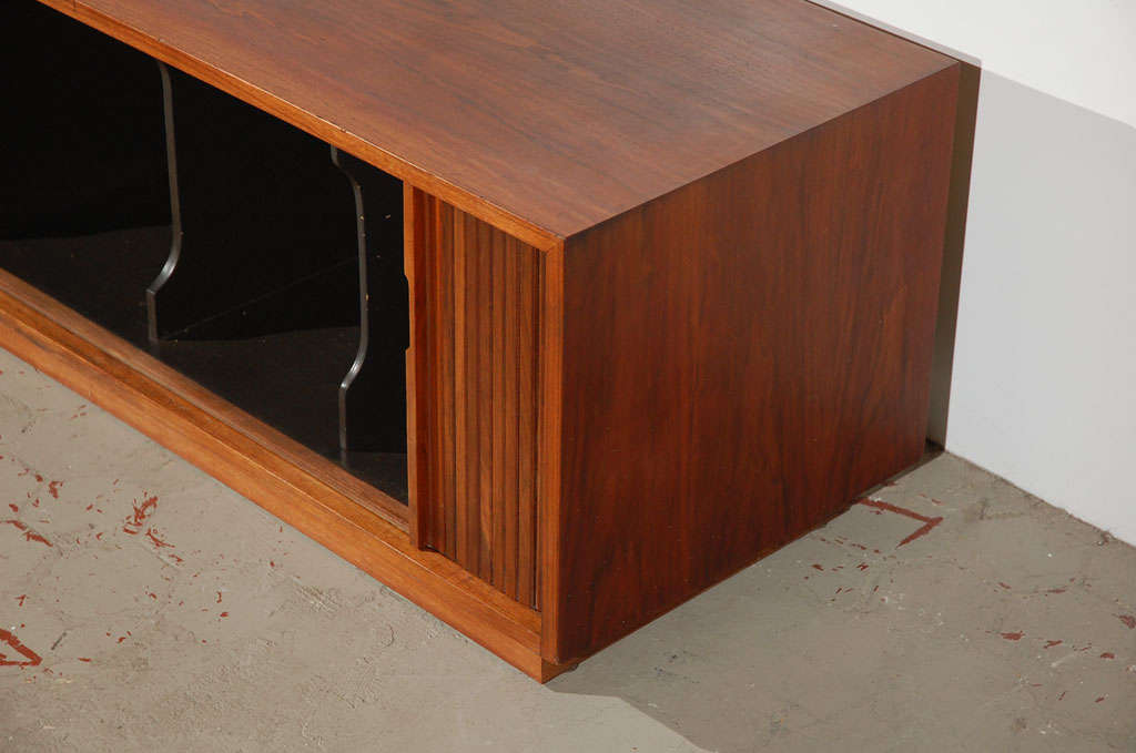 Glenn of California Walnut Tambour Door Cabinet 4