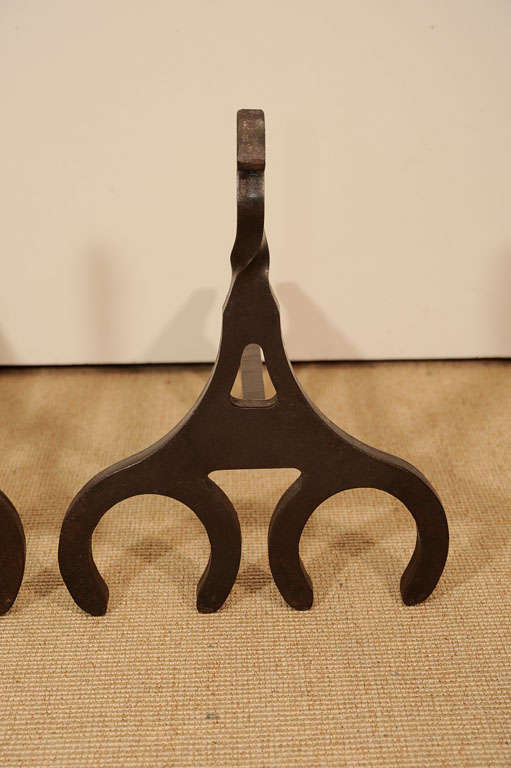 Horseshoe / Horse Head Andirons