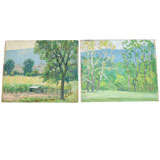 Pair of Grace Bartle Oil Paintings
