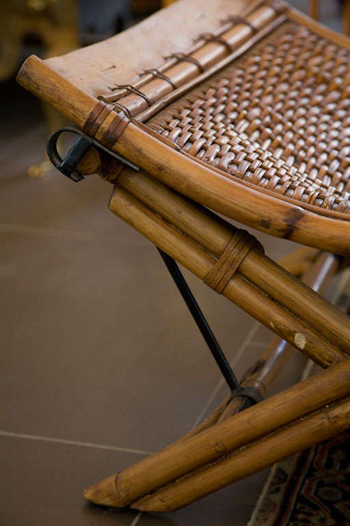 Spanish Four rattan & wood patio chairs by Kalma