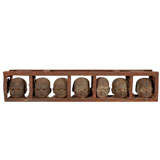 Bronx Toy Factory Industrial Rack of Doll Head Molds
