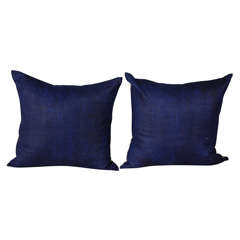 Indigo Linen Pillow