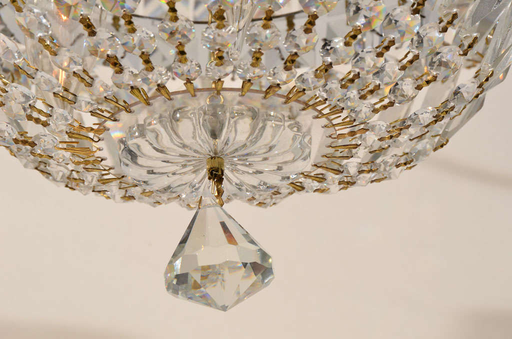 Schonbek Crystal, Flush Mount, Petite Crystal Deluxe Fixture 1
