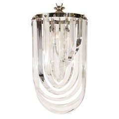 Vintage Lucite Chandelier, Moderne, Circa Mid 20th Century