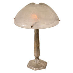 Antique Art Deco Coquillies Table Lamp