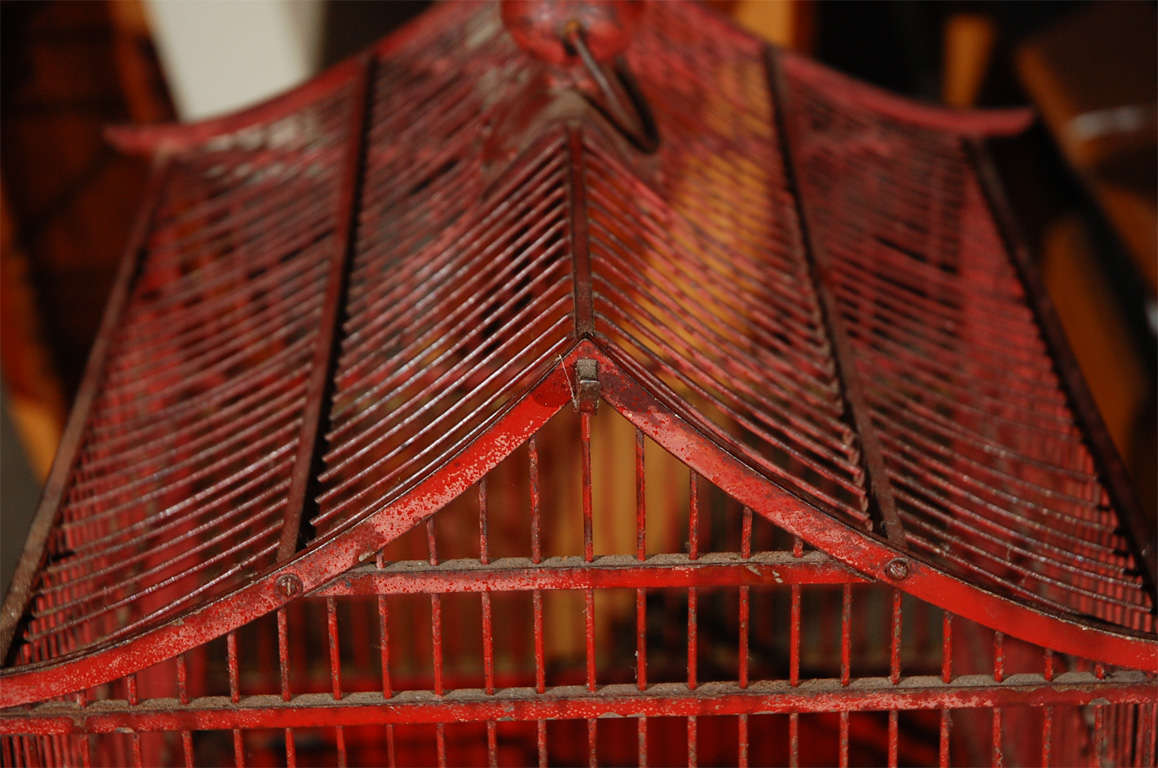 19th Century Chinoiserie Bird Cage
