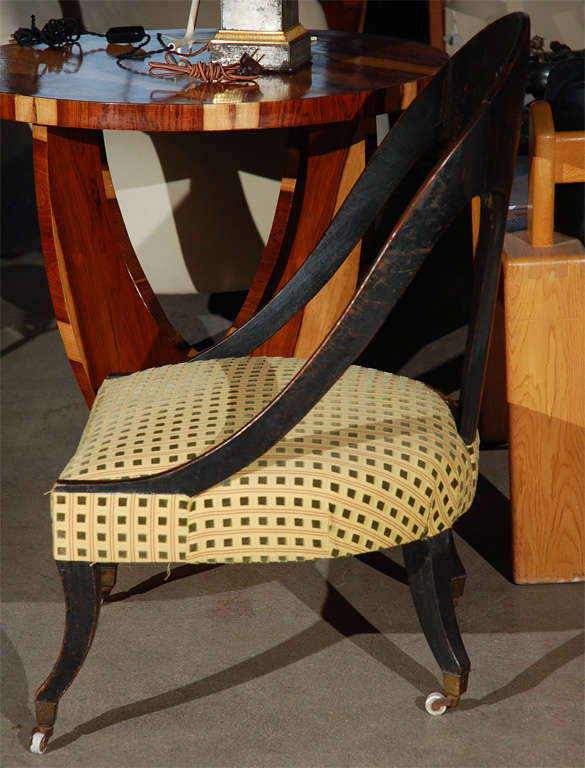 Wood Regency Spoon Back Chair