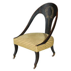 Antique Regency Spoon Back Chair
