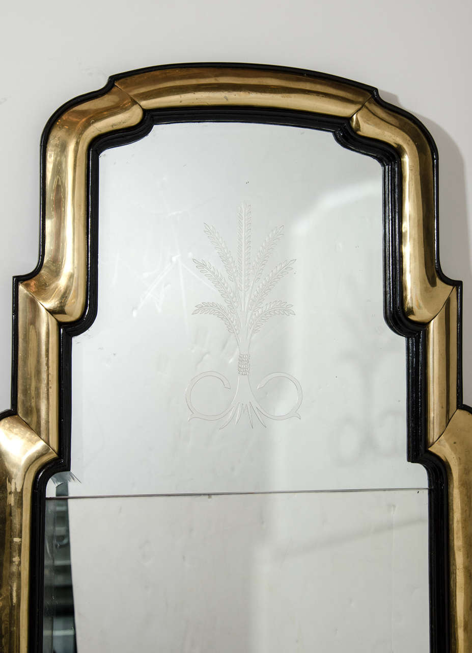 Pair of Unique Antique French Art Deco Mirrors In Good Condition For Sale In New York, NY