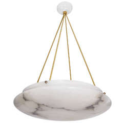 An Alabaster Light Fixture An Alabaster Light Fixture