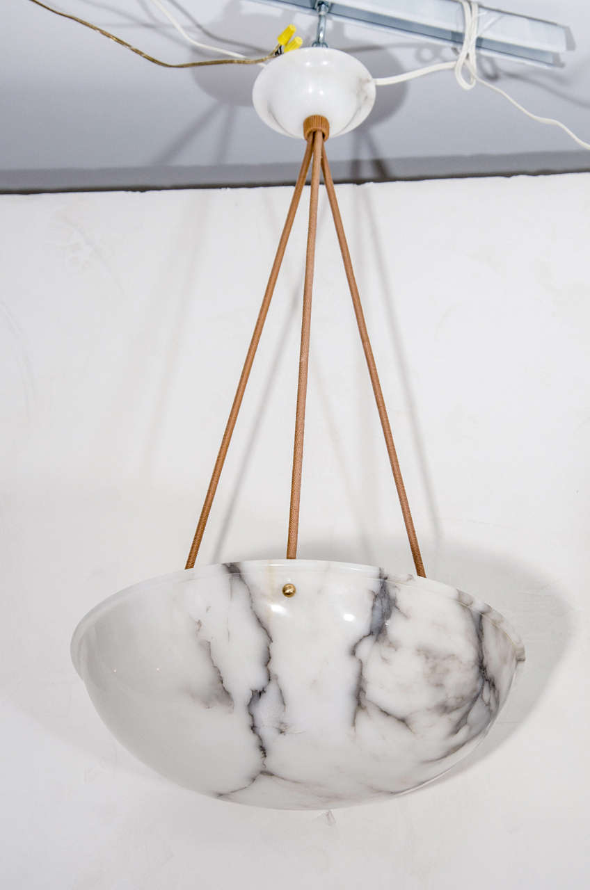 An Alabaster Light Fixture