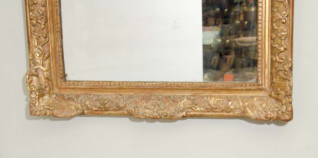 French Regence Giltwood Mirror In Excellent Condition For Sale In Westwood, NJ