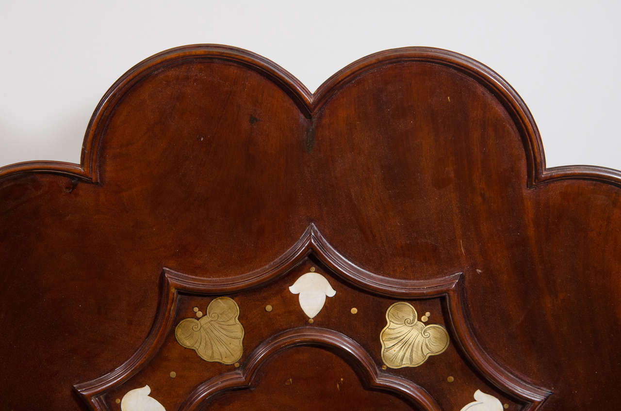 19th Century George I Brass Inlaid Supper Table