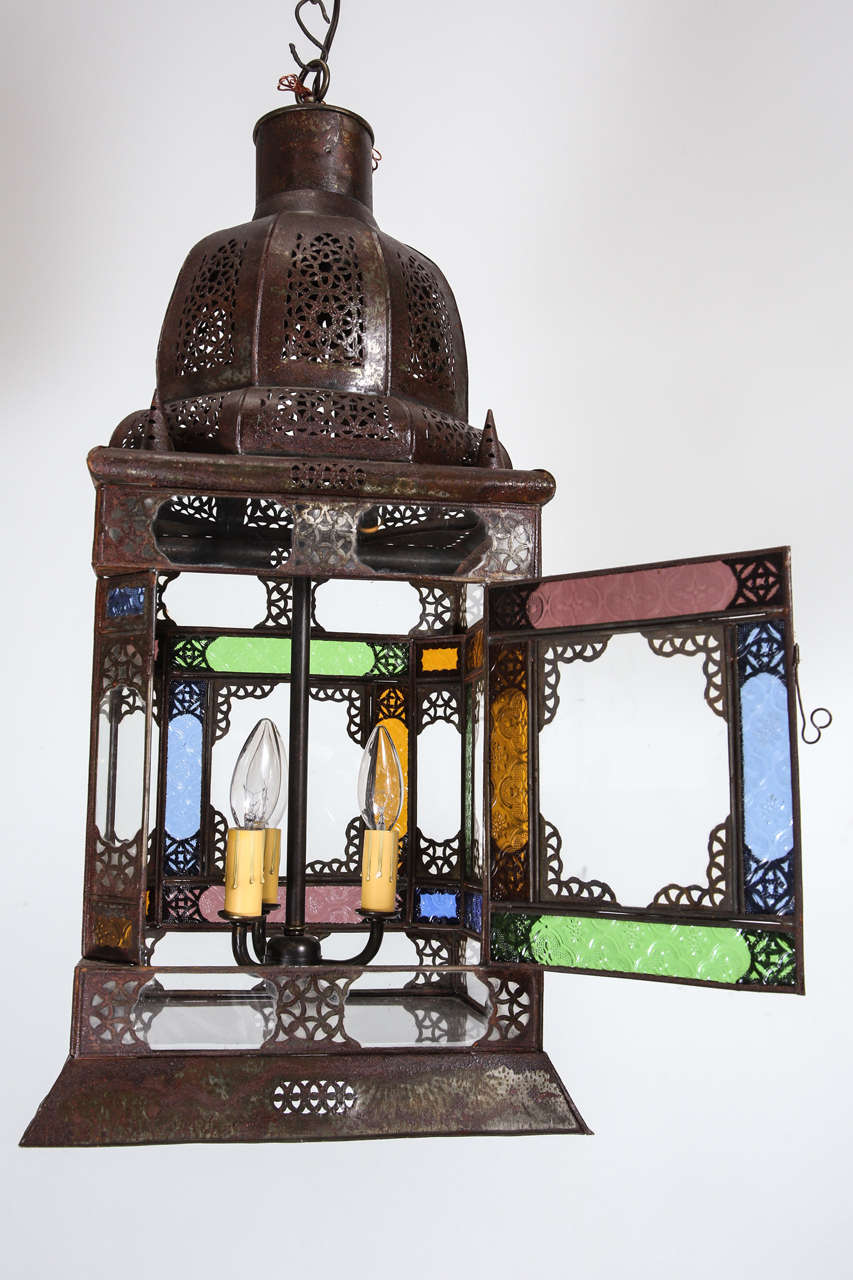 Metal Moroccan Traditional Moorish Light Pendant For Sale