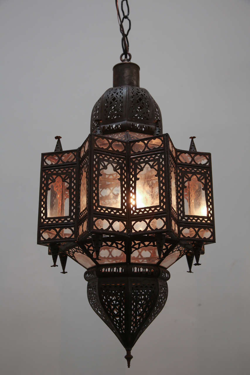 Glass Large Moroccan Star shape light Fixture