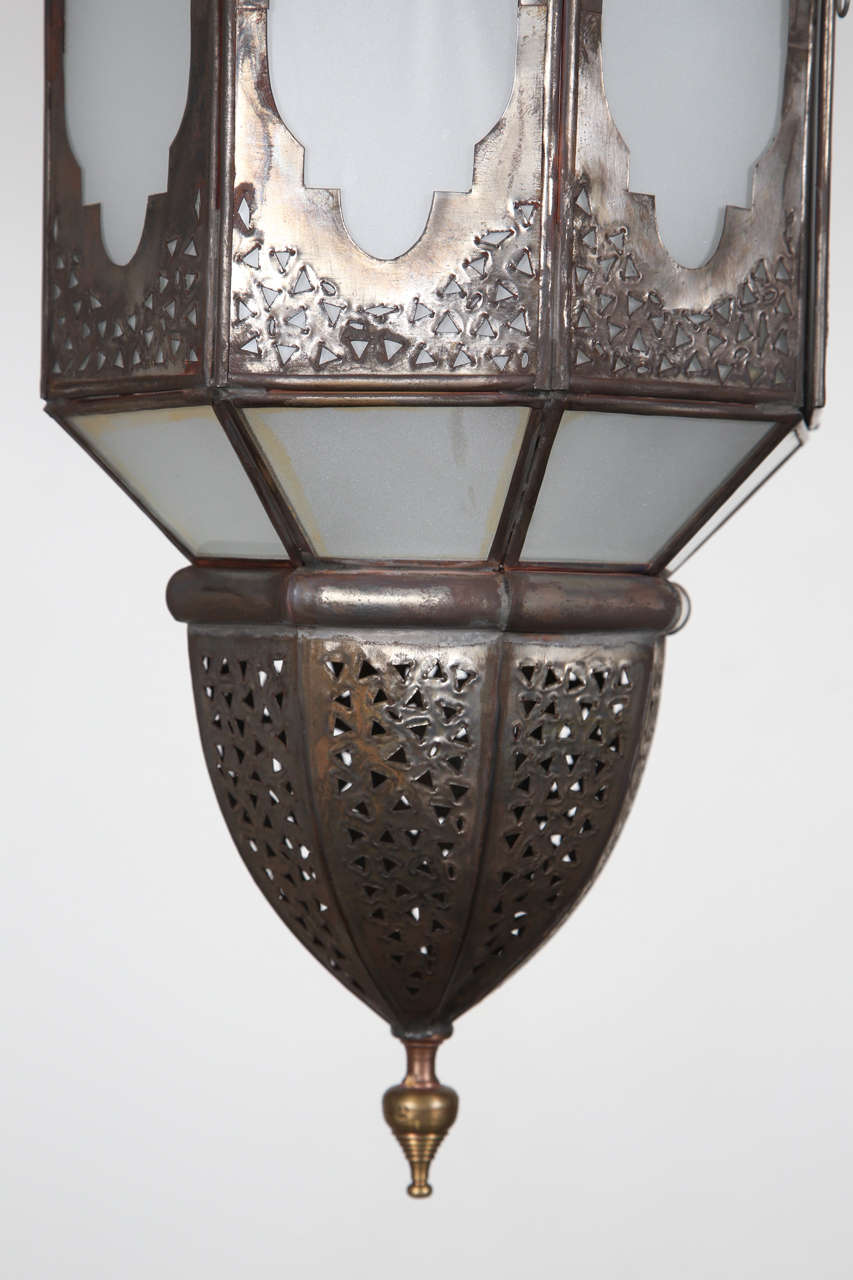 Moorish Handcrafted Moroccan Milky Glass Pendant