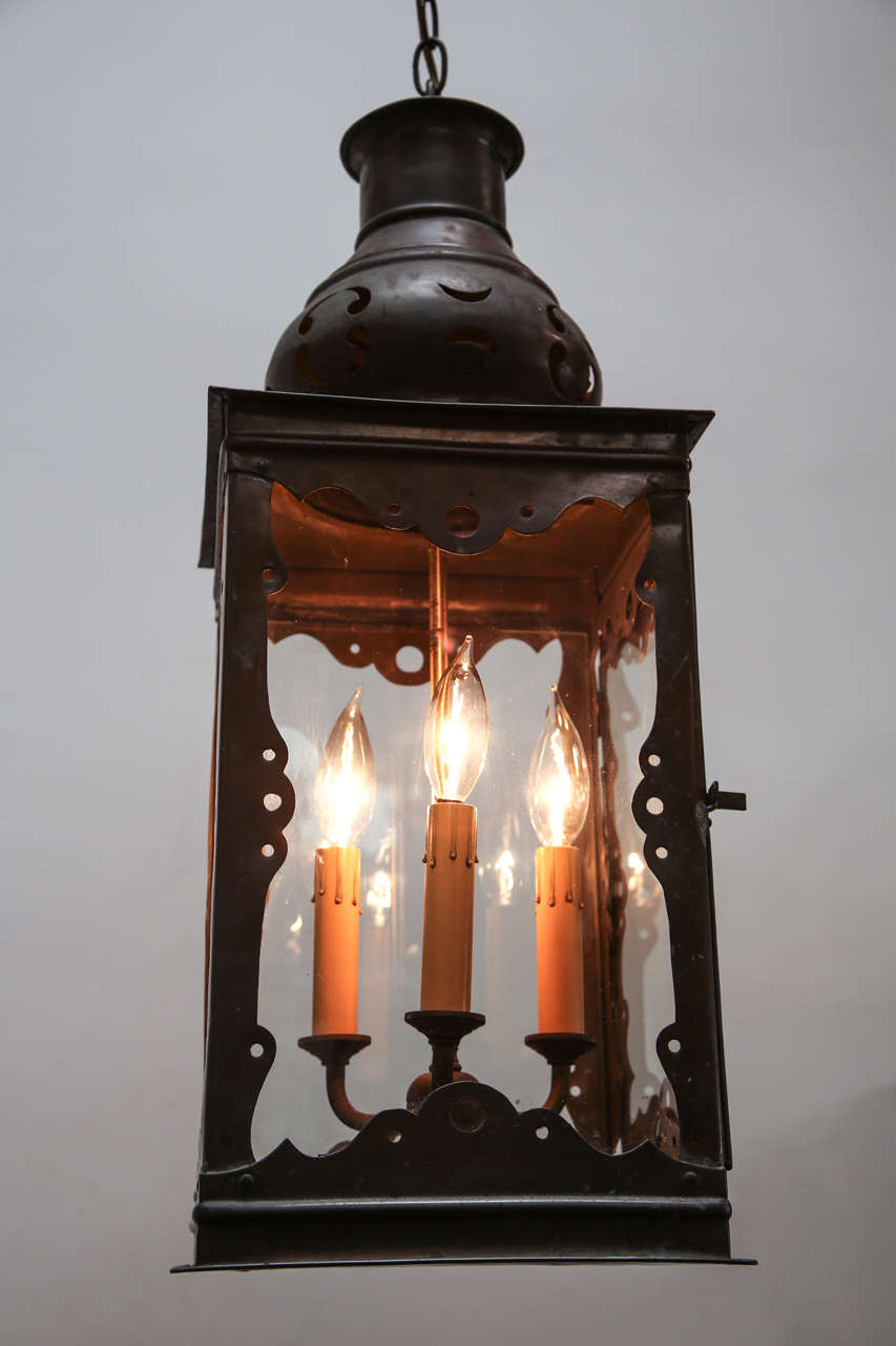 Moroccan Moorish Spanish Style Hanging Lantern For Sale 2