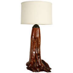 Oversized Tree Trunk Lamp