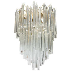 Venini Teared Crystal Chandelier