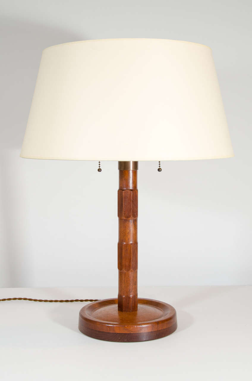 Wooden Geometric Lamp