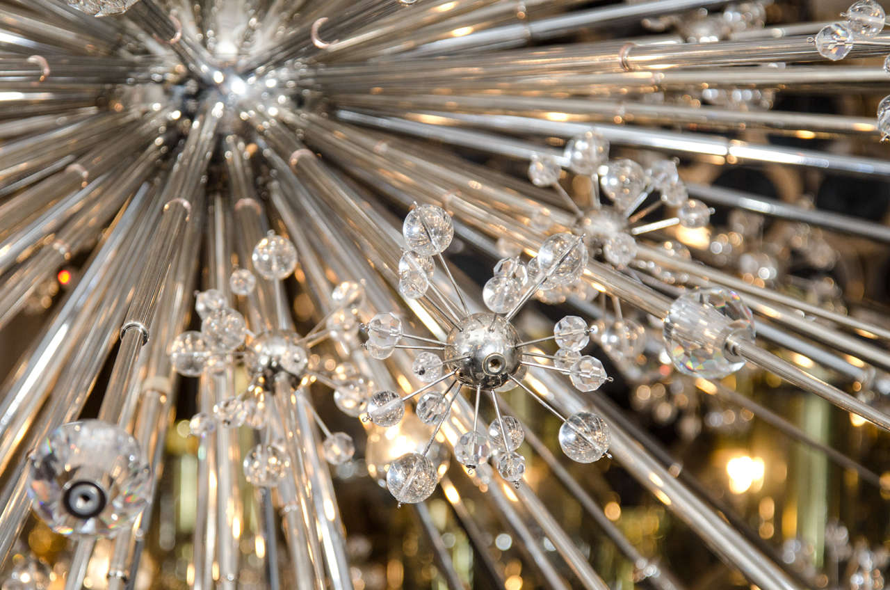starburst crystal chandelier