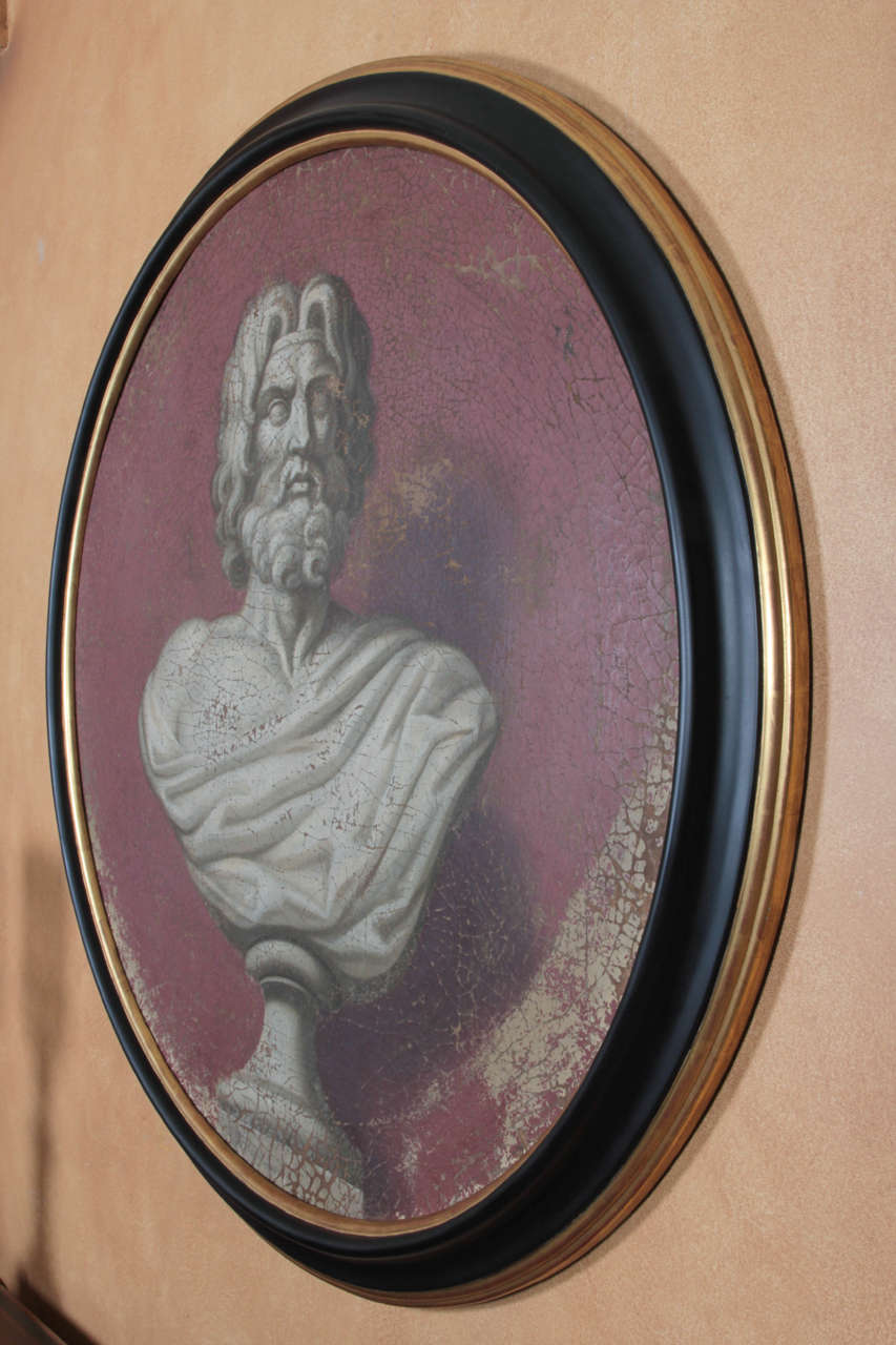 Pair of 18th Century English Paintings of Zeus and Artemis In Good Condition In New York, NY