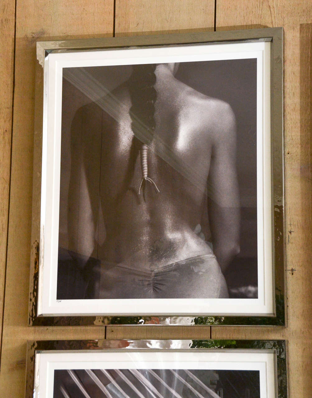 Fashion Photographs by Willie Christie in Silvered Metal Frames For Sale 3