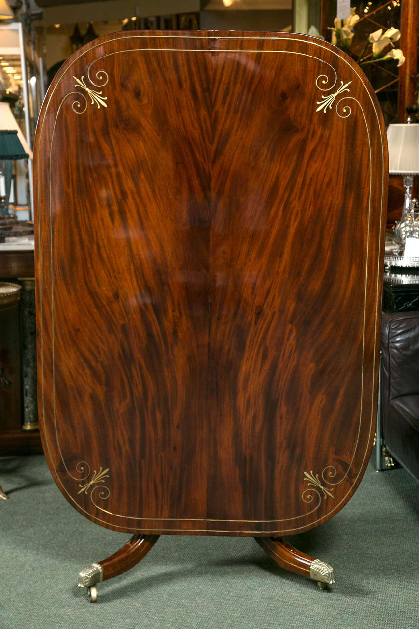 Mahogany and Brass Inlaid Breakfast Table 5