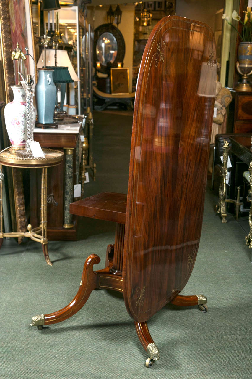 Mahogany and Brass Inlaid Breakfast Table 6