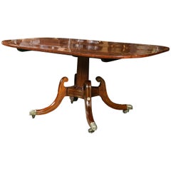 Mahogany and Brass Inlaid Breakfast Table