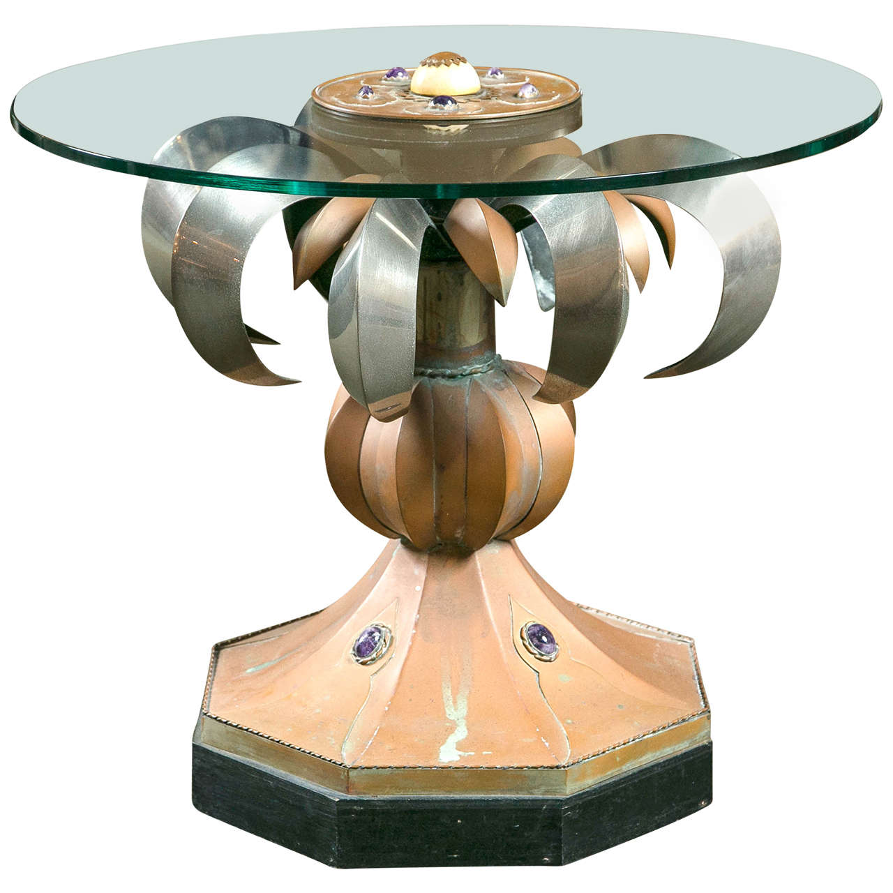 Anthony Redmile Mixed Metal Table For Sale