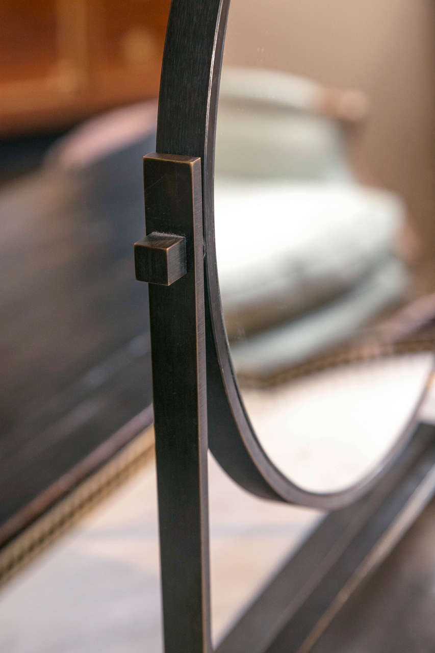 Bronze Vanity Tabletop Mirror at 1stDibs