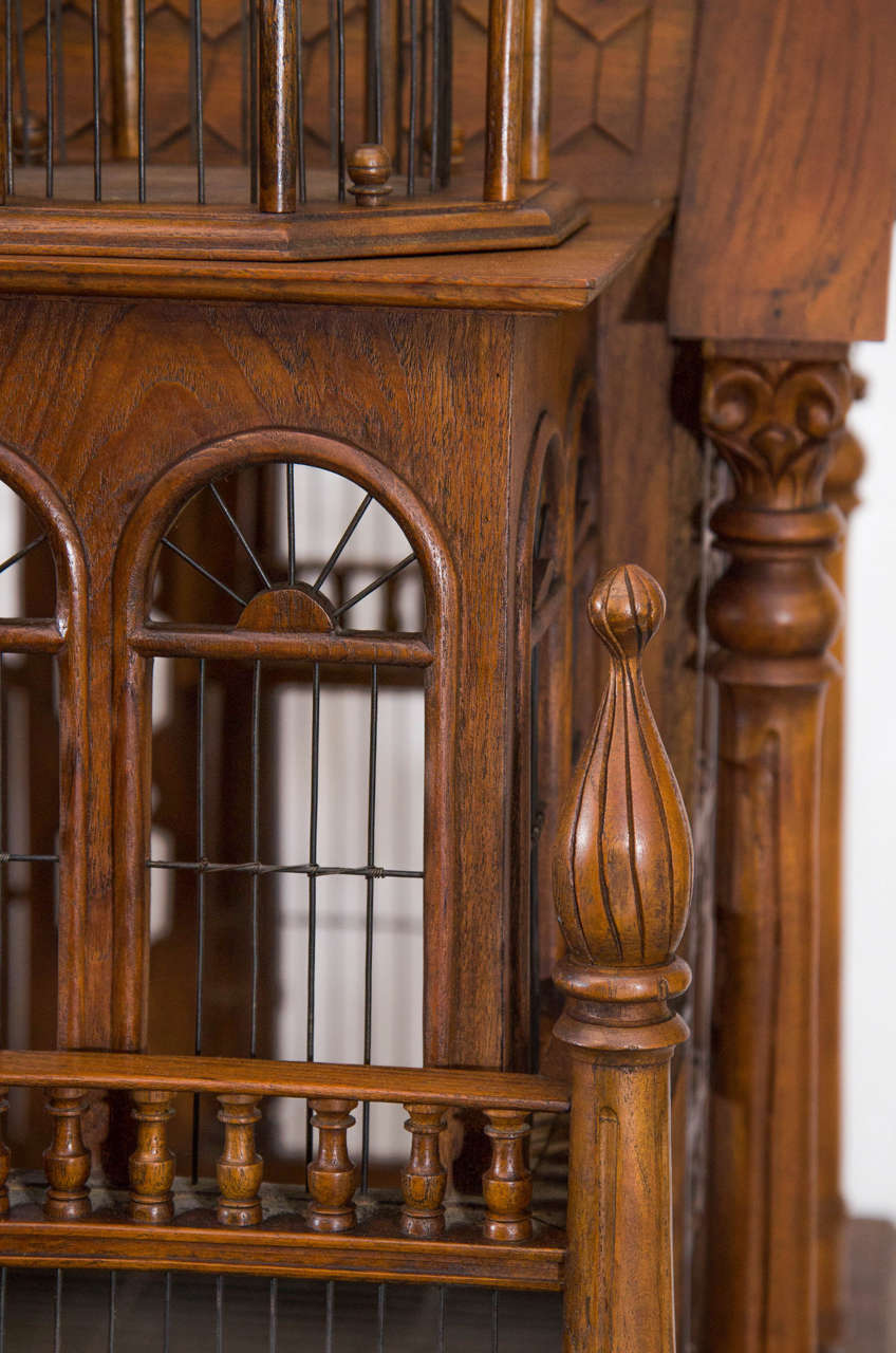 Monumental Bird Cage on Stand at 1stdibs