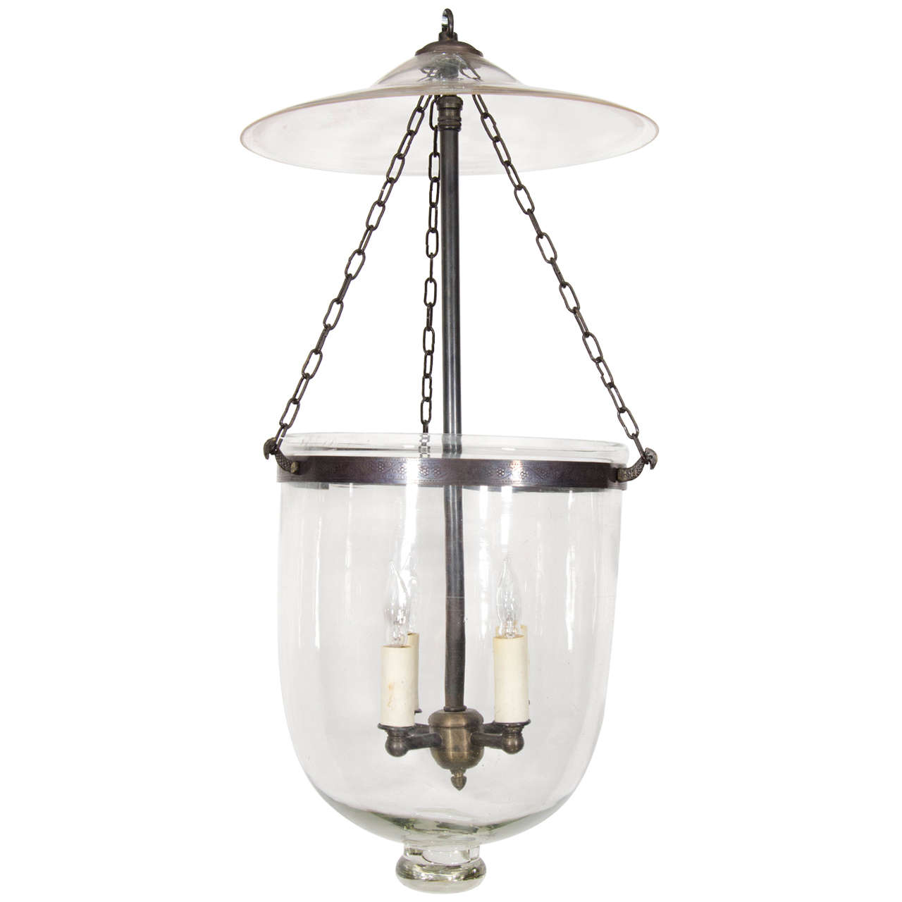 Small Bell Jar Light with Clear Glass