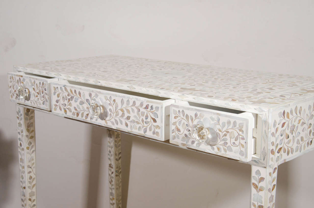 Resin Indian Mother-of-Pearl Inlaid Desk